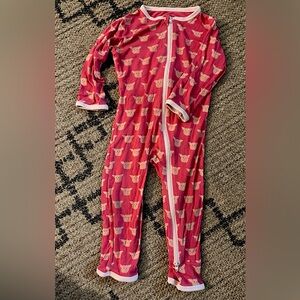 90’s FURBIES Bamboo print Kickee Pants 3/6m